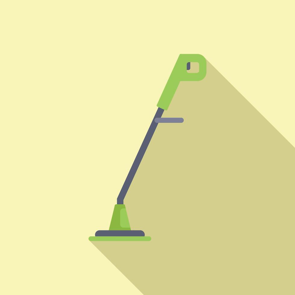 Flat design green desk lamp illustration vector