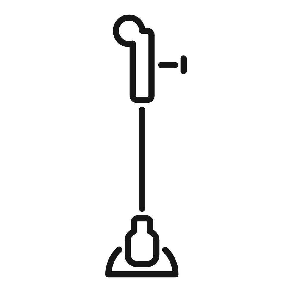 Laboratory bunsen burner line icon vector