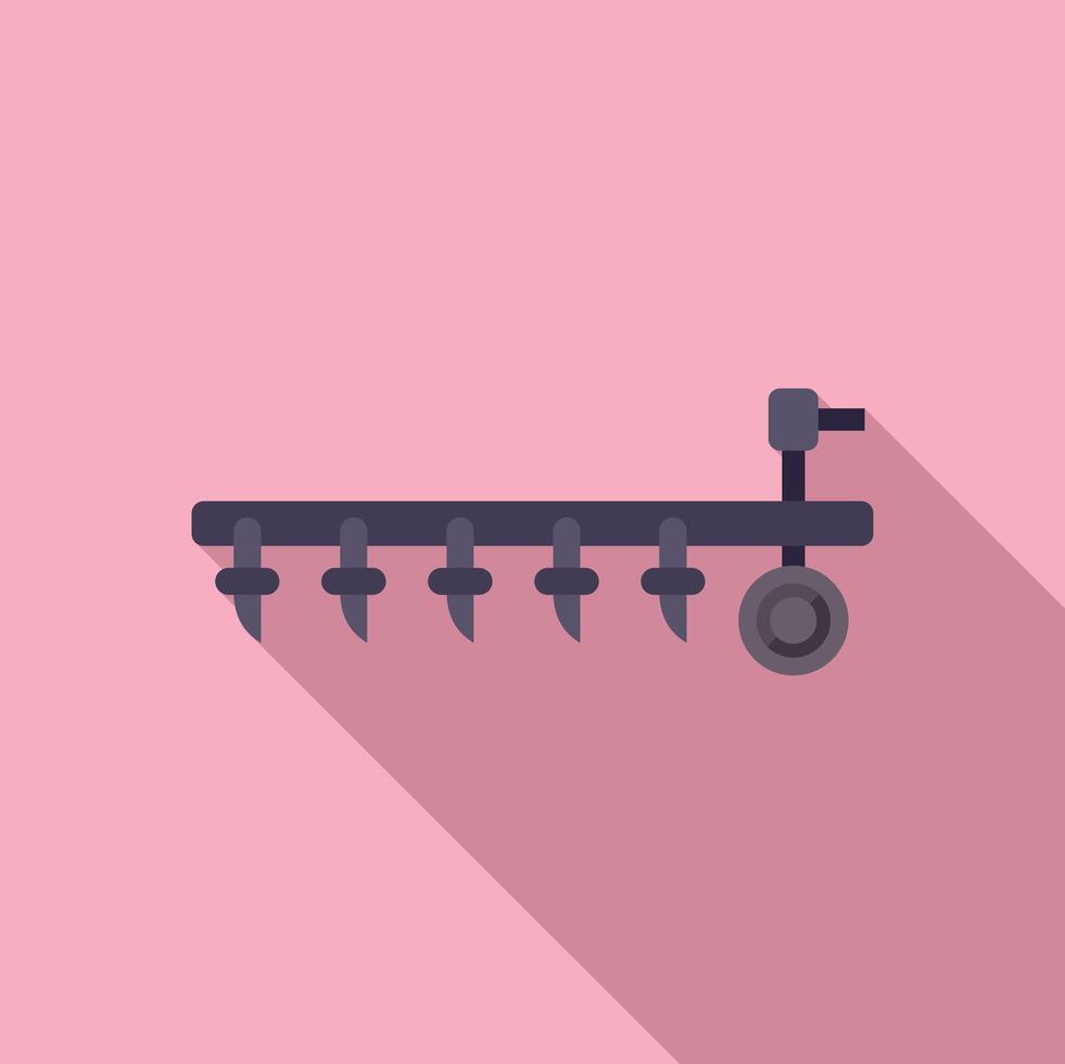 Modern flat design kitchen utensil rack icon vector