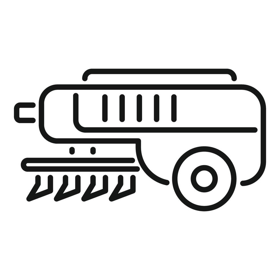 Line art icon of a portable air compressor vector