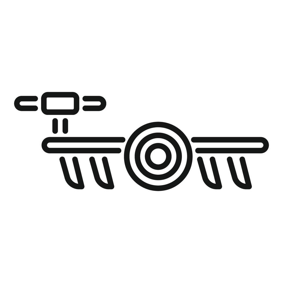 Drone icon with camera and propellers vector