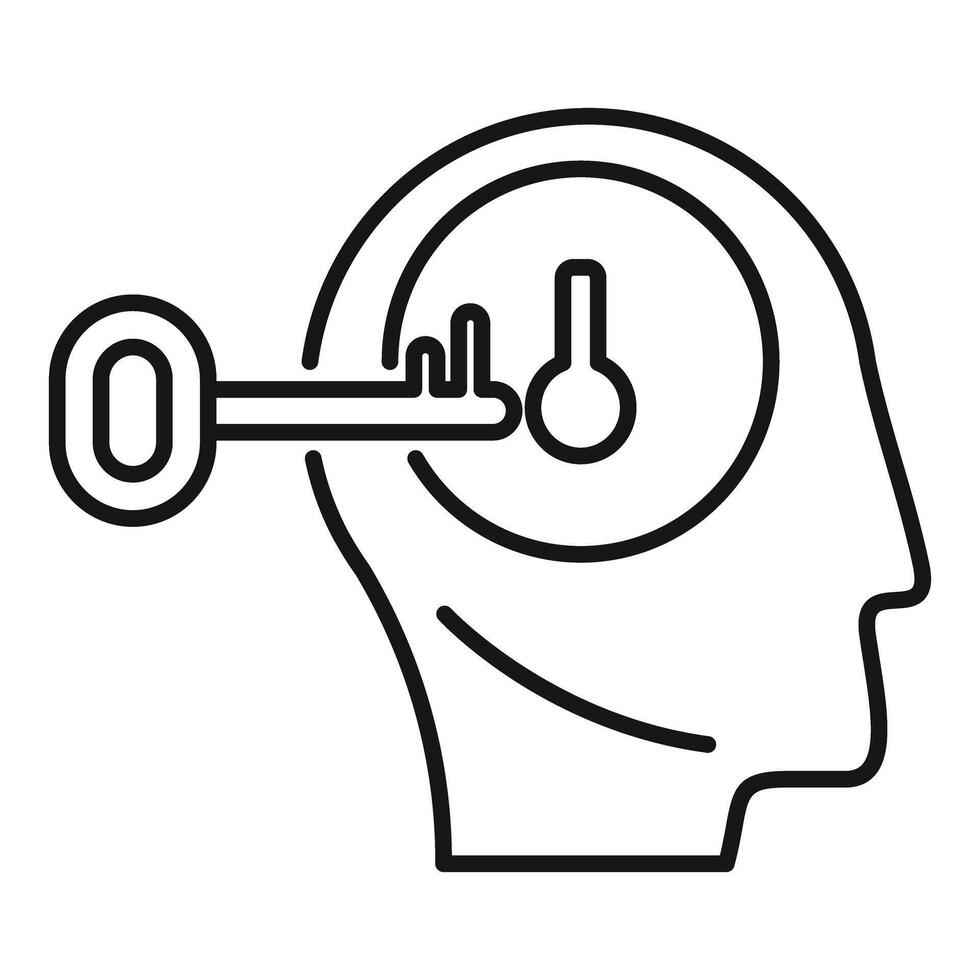 Mind unlock concept image vector