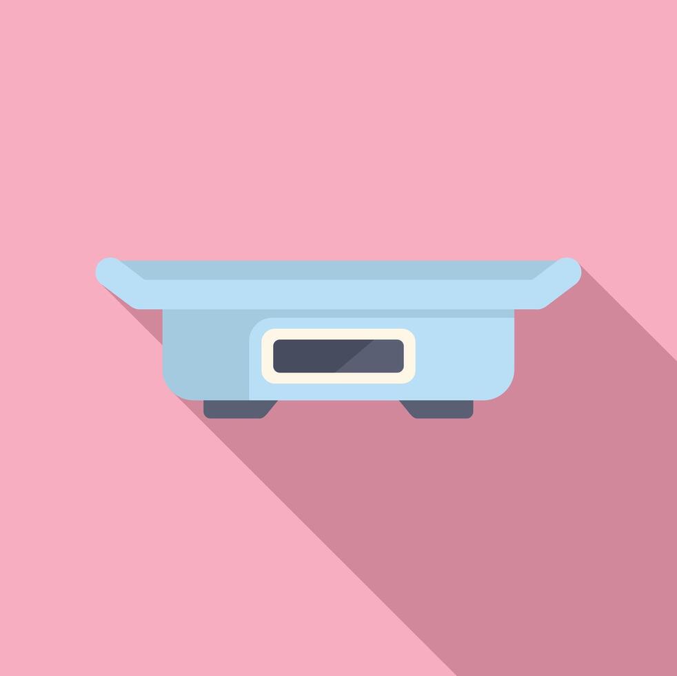 Modern digital bathroom scale icon vector