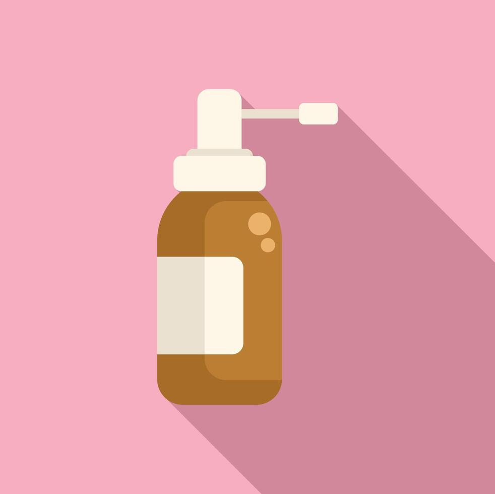 Flat design cosmetic pump bottle illustration vector
