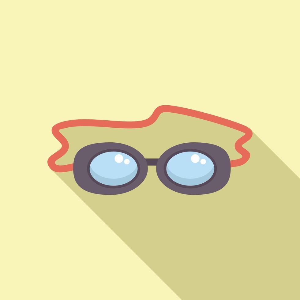 Cartoon eyeglasses with reflection on pastel background vector