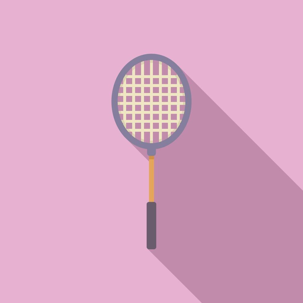 Flat design tennis racket illustration vector