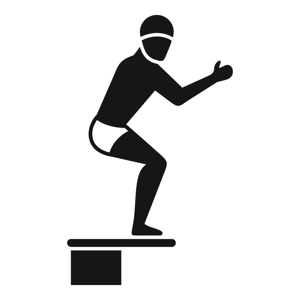 Silhouette of surfer on wave icon vector