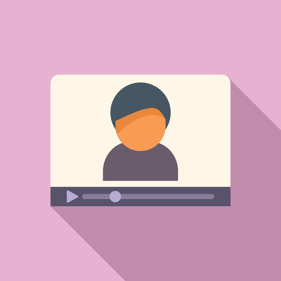 Flat design call icon vector