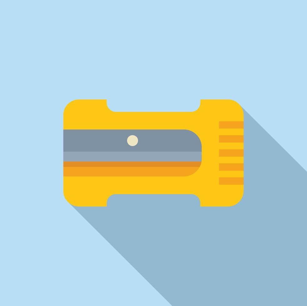 Minimalist illustration of a yellow level tool vector