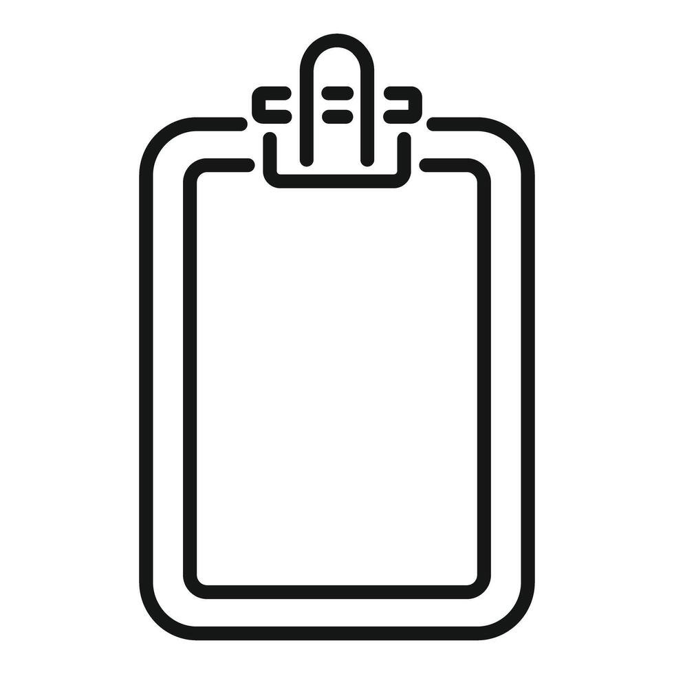 illustration of a blank clipboard icon, suitable for web and print vector