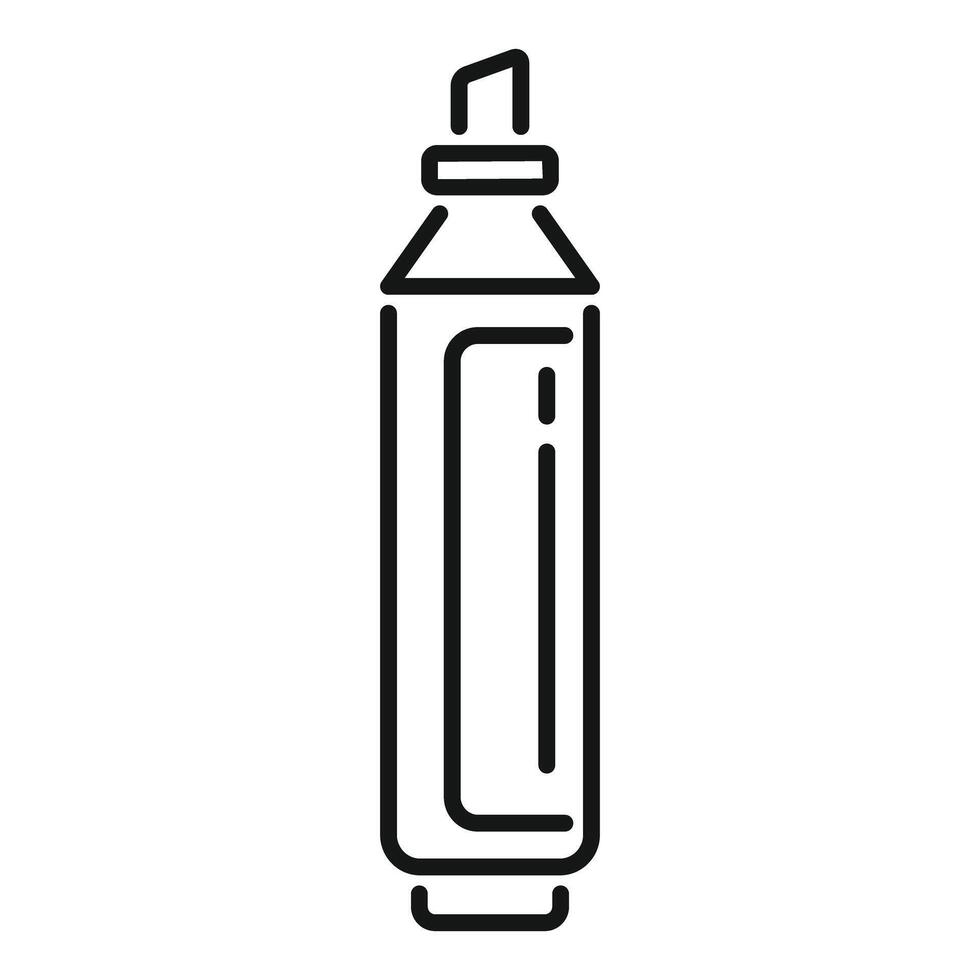 Linear art illustration of a marker pen vector
