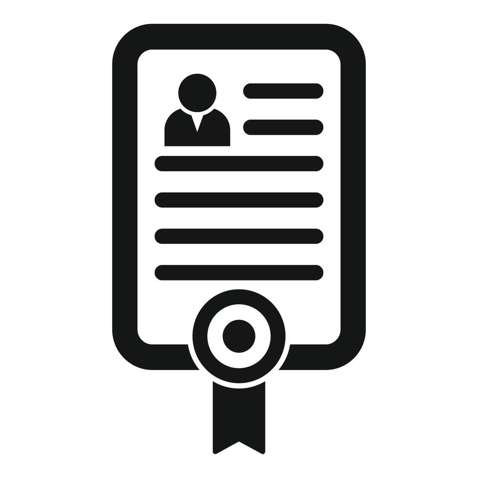 Official document with photo id and stamp representing personal data vector