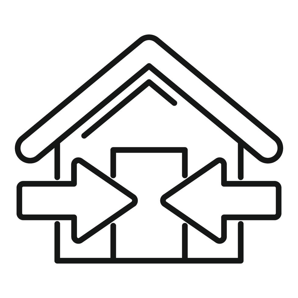House changing hands with arrows showing exchange vector
