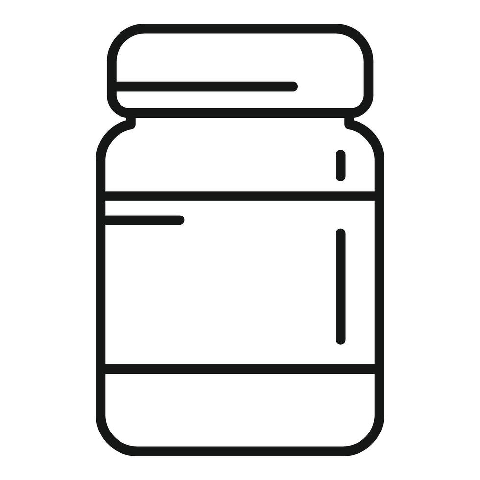 Sport nutrition container representing fitness and healthy lifestyle vector