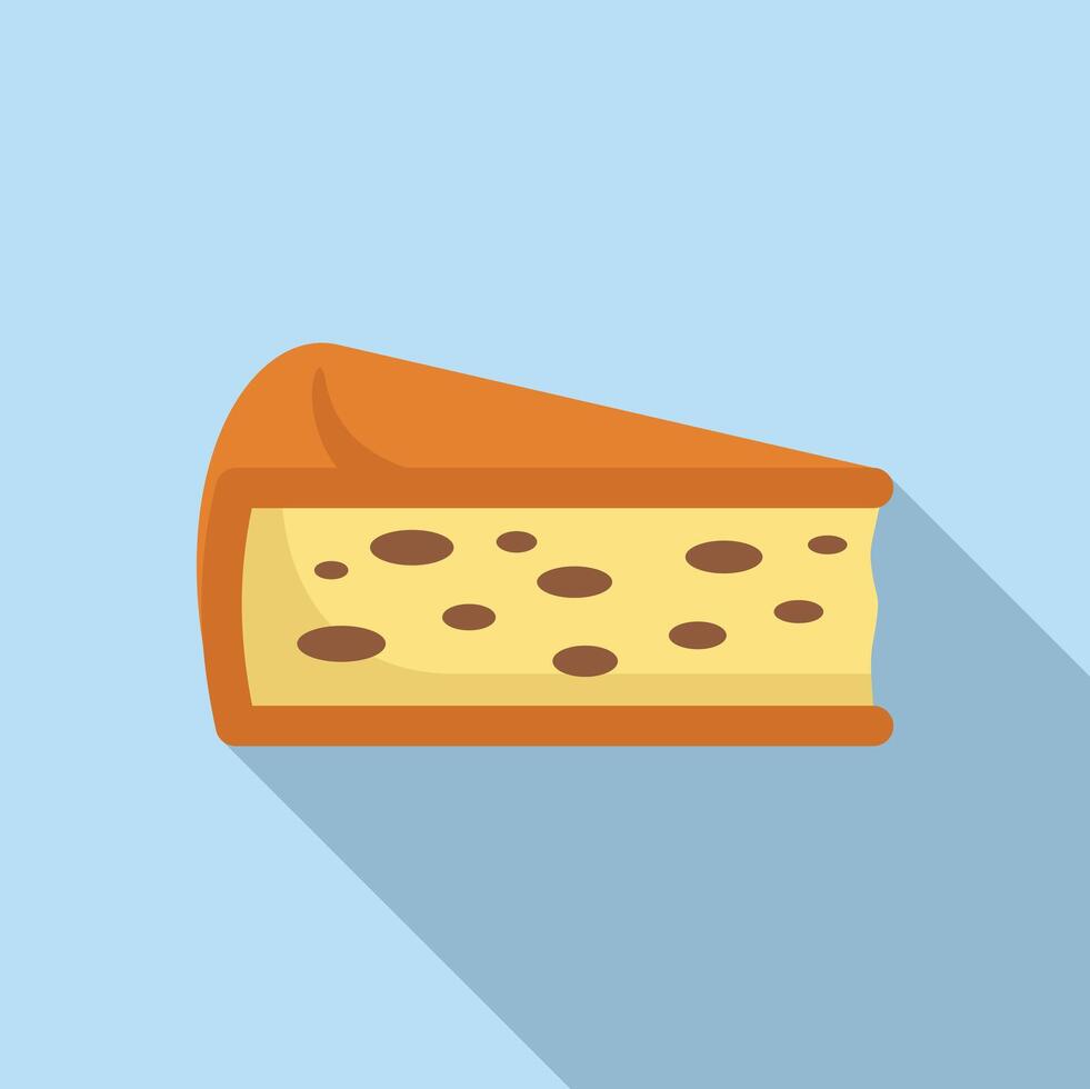 Triangle cheese wedge with holes appetising illustration vector