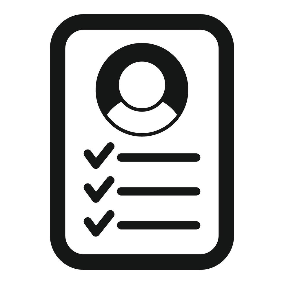 Personal information data protection icon showing user profile vector