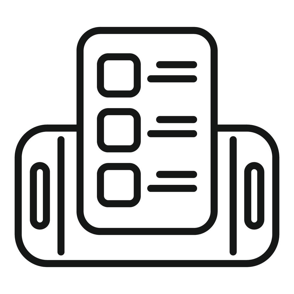 Smartphone showing online survey for marketing research vector