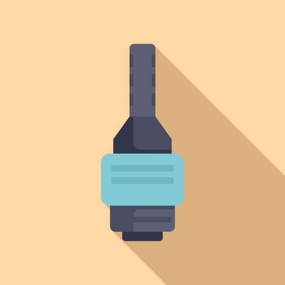 Electronic cigarette cartridge being heated up for vaping vector