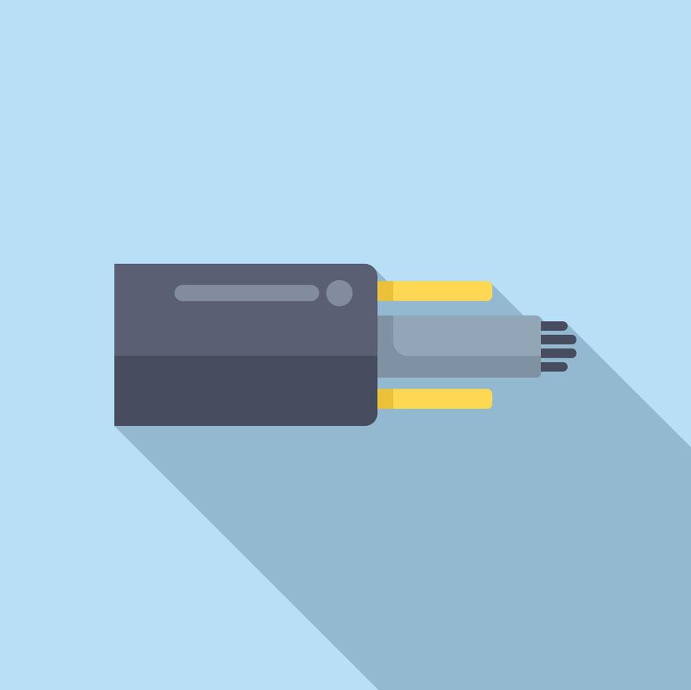 Optical fiber cable connecting showing fast internet connection speed vector