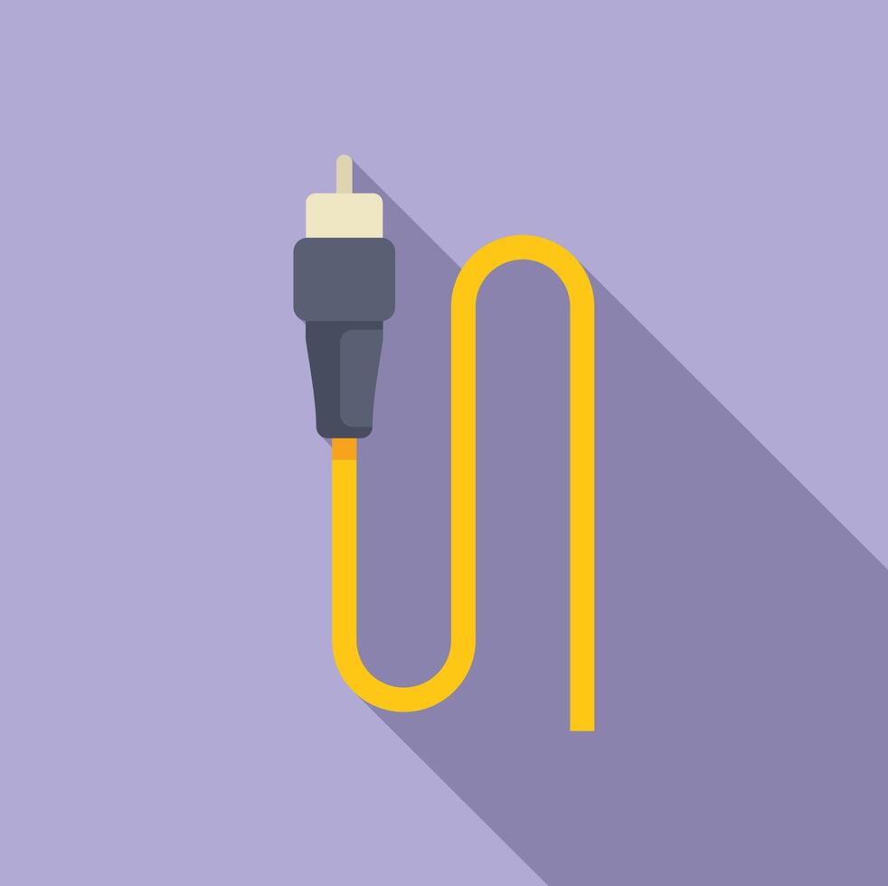Audio cable connecting using plug and play technology vector