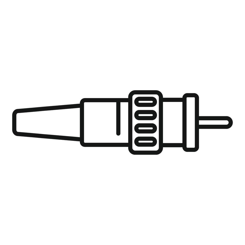 Electronic coaxial rf connector is connecting vector