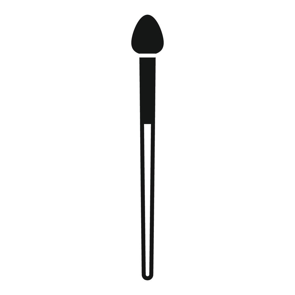 This simple icon represents a makeup brush, an essential tool for applying makeup vector