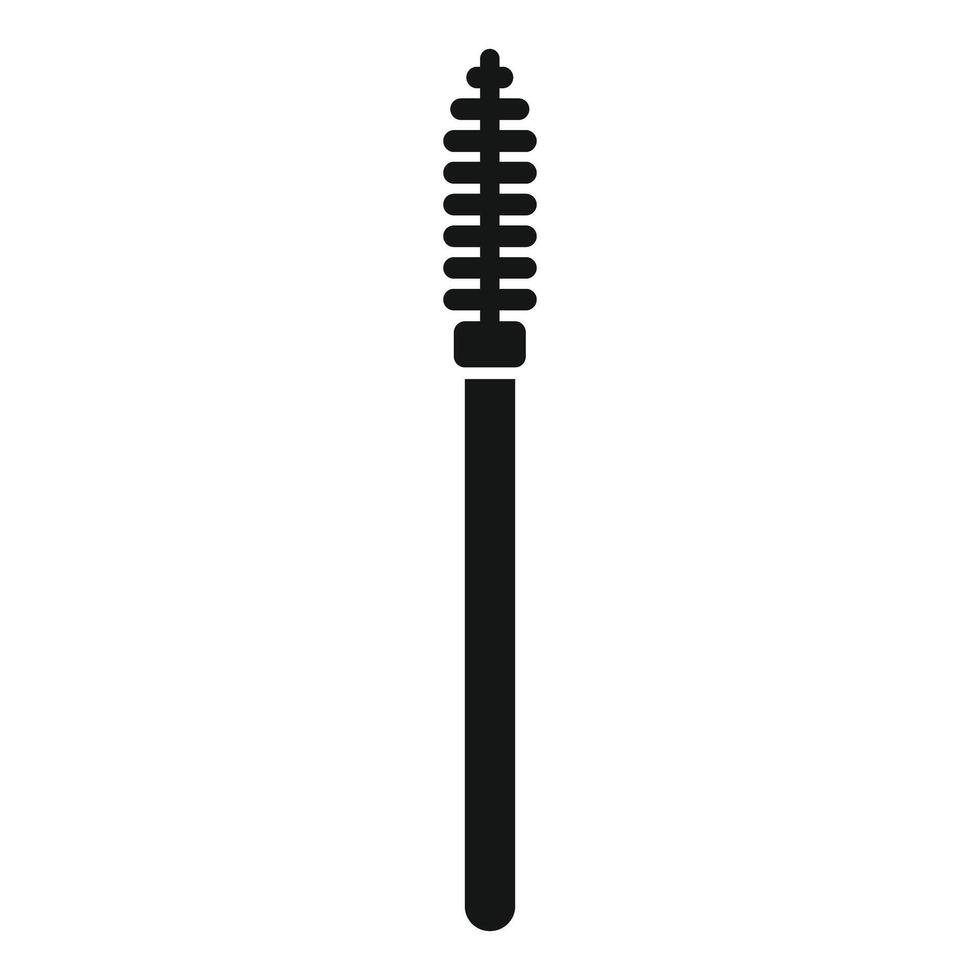 Mascara brush icon representing makeup application vector