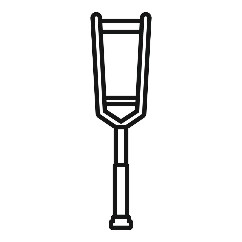 Underarm crutch for medical use supporting injured people vector