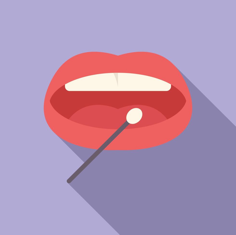 Doctor taking saliva sample with cotton swab for dna test in laboratory vector