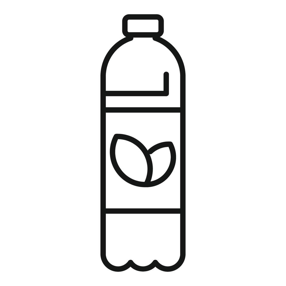 Eco friendly water bottle showing healthy lifestyle vector