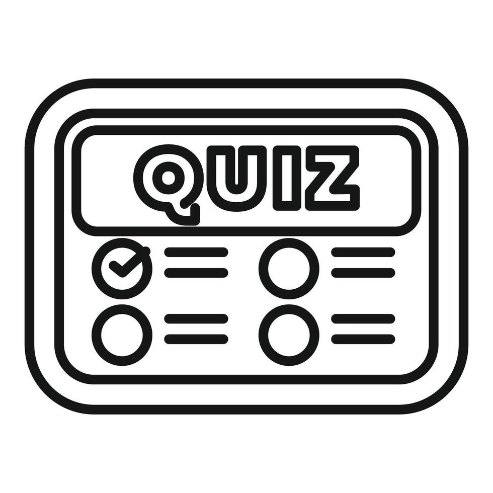 Online quiz app interface showing test results vector