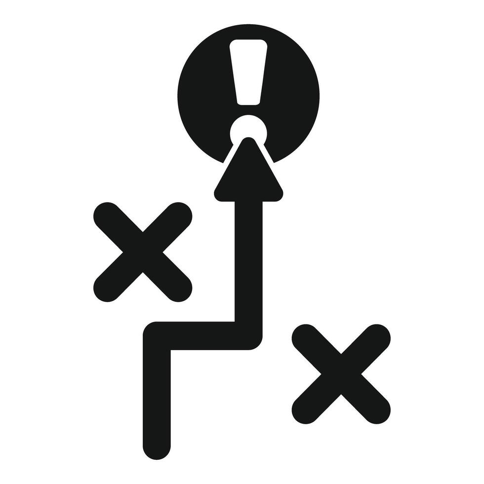 Choosing right way concept icon showing the right choice vector