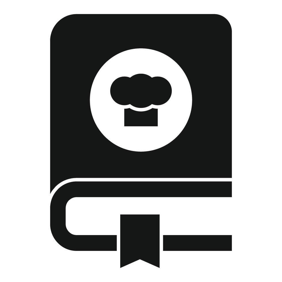 Cookbook icon showing cooking recipes and culinary arts vector