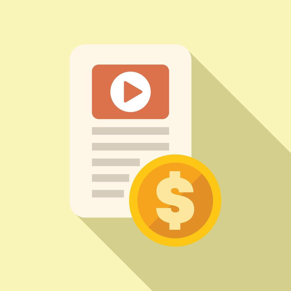 Online monetization generating revenue from content vector