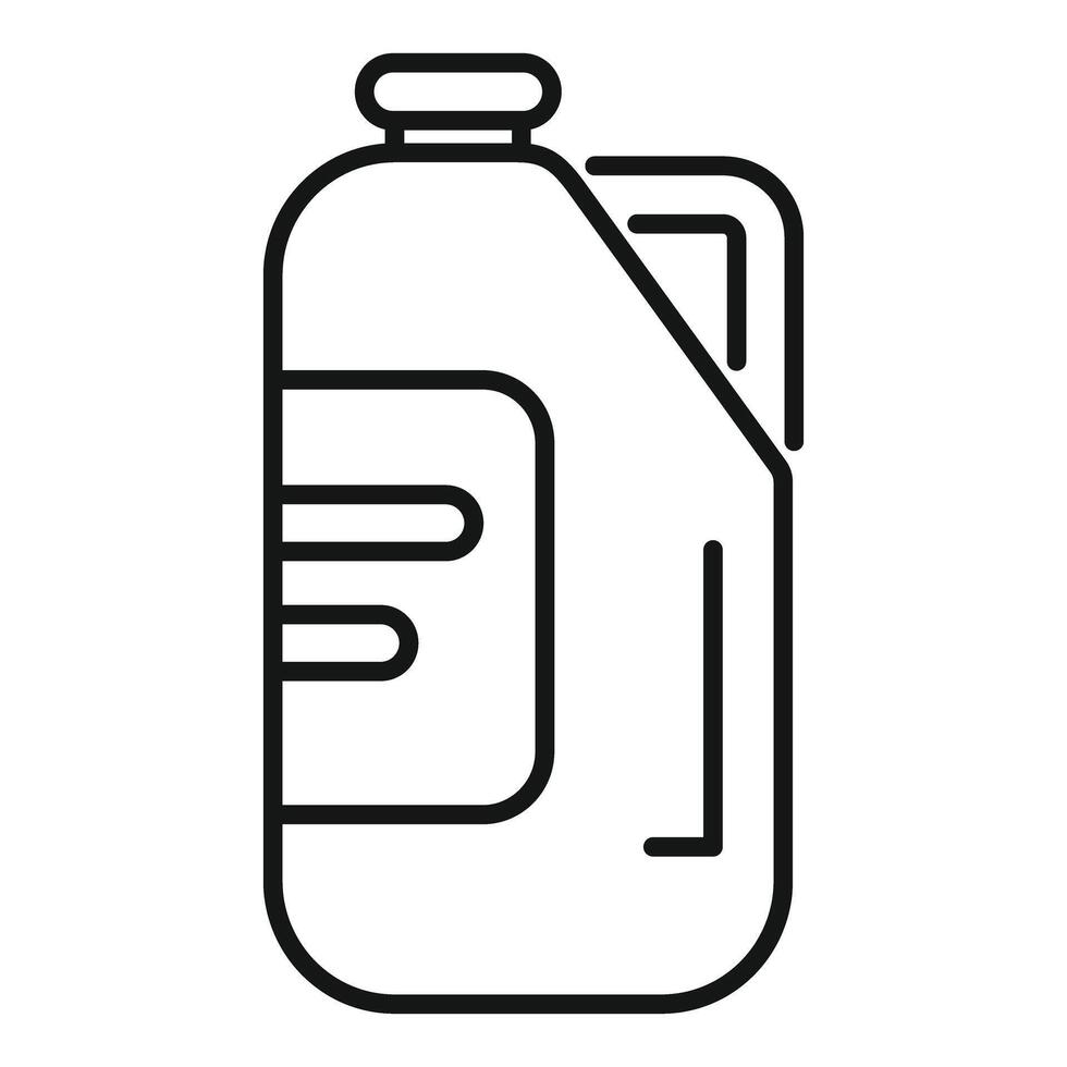 Big bottle detergent with handle and label for cleaning vector