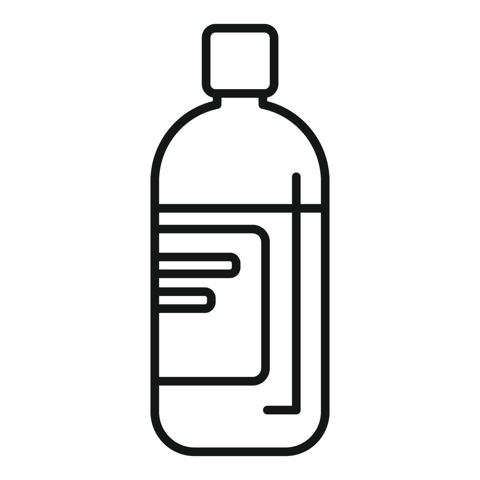 Simple water bottle icon depicting hydration vector