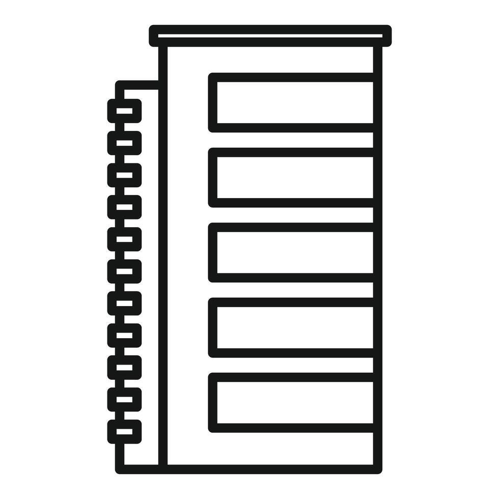Modern building facade with fire escape ladder vector
