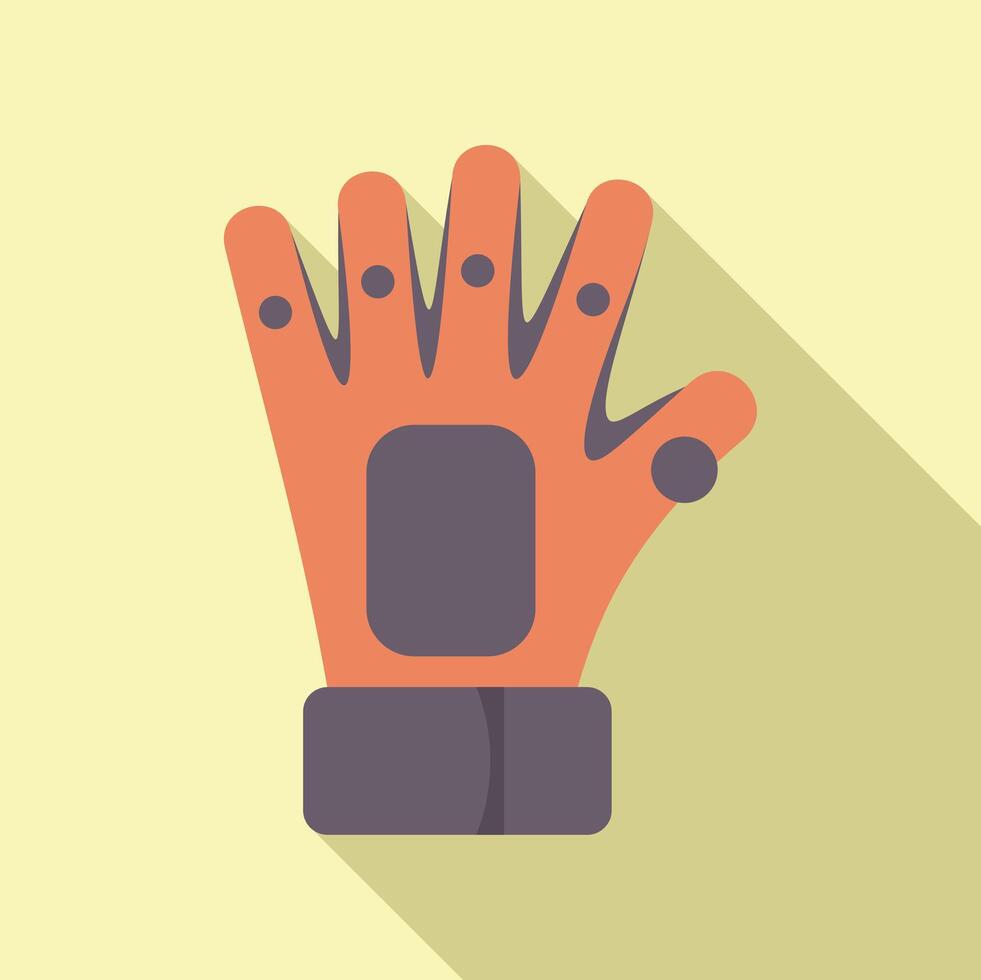 Modern virtual reality gaming glove with sensors for immersive experience vector