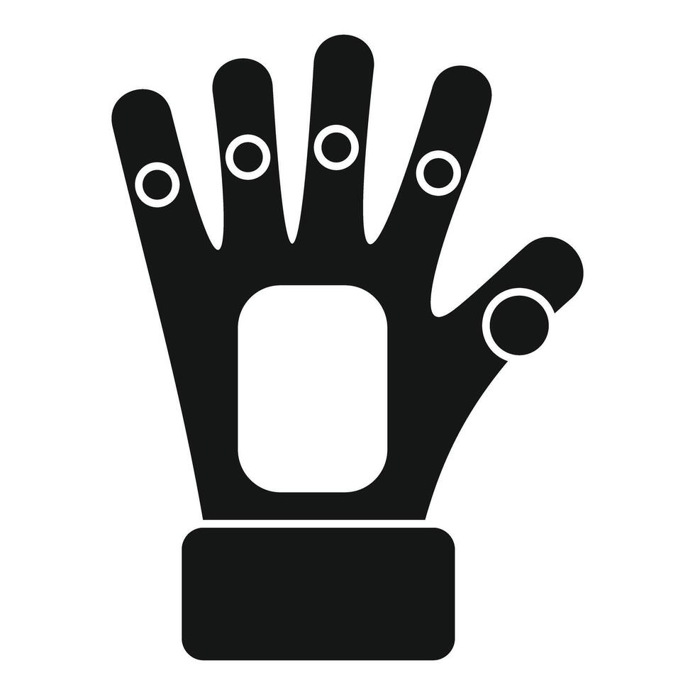 Bionics engineer designing artificial hand with sensors vector