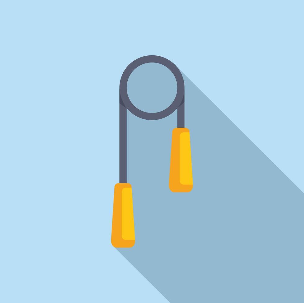 Skipping rope icon representing healthy lifestyle and cardio exercise vector