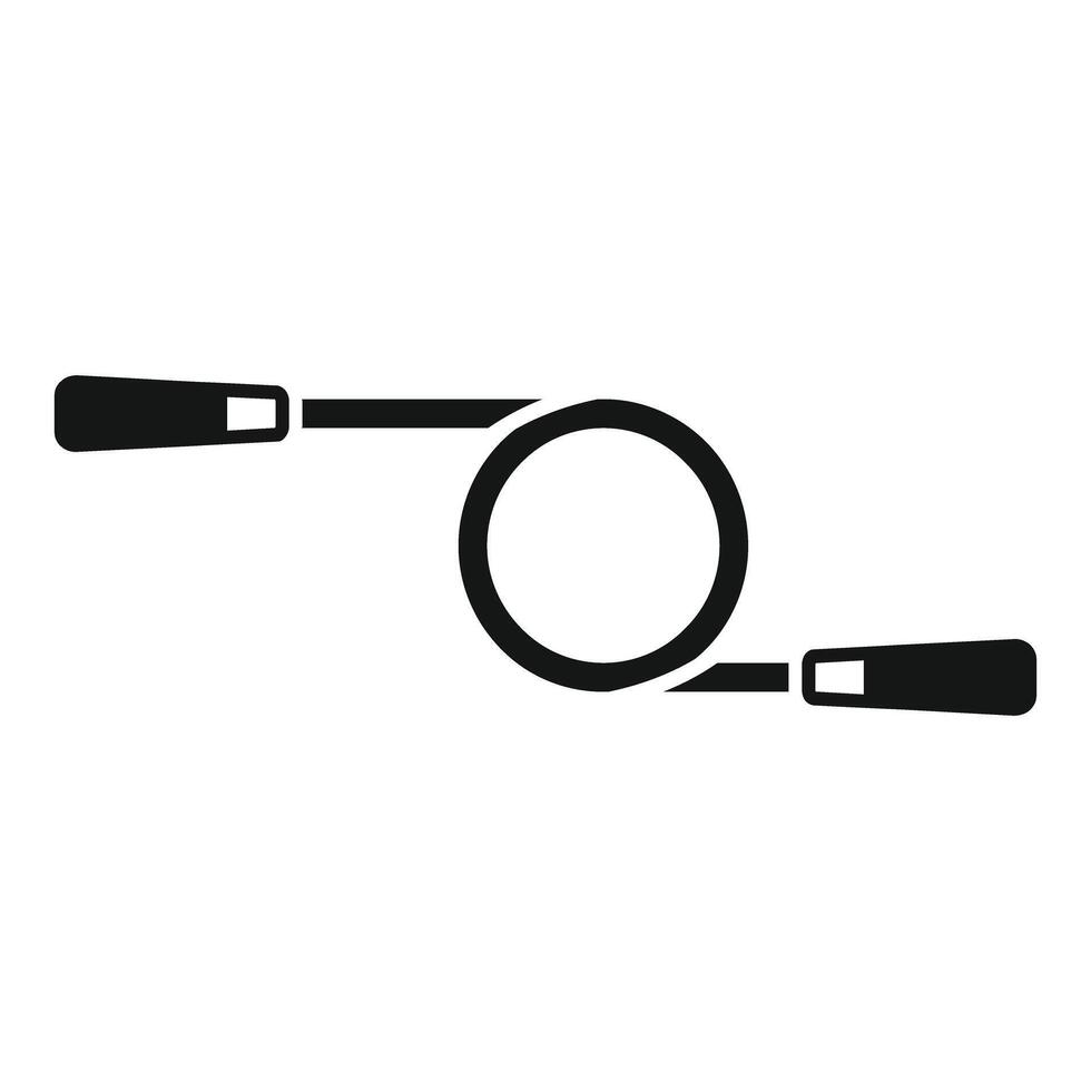 Expander sport training equipment icon showing circle with handles vector