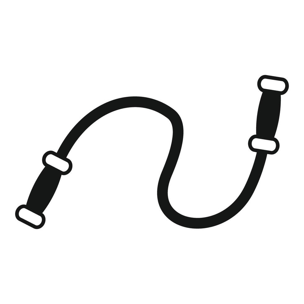 Skipping rope icon showing fitness and exercise vector