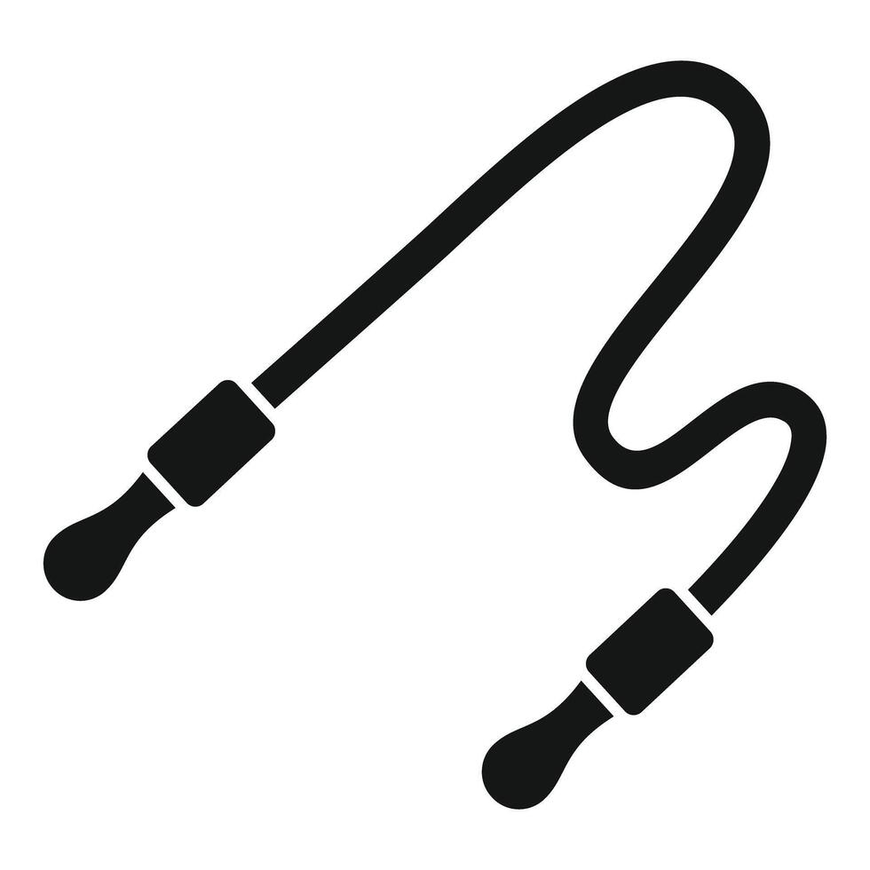 Skipping rope icon showing fitness and exercise vector
