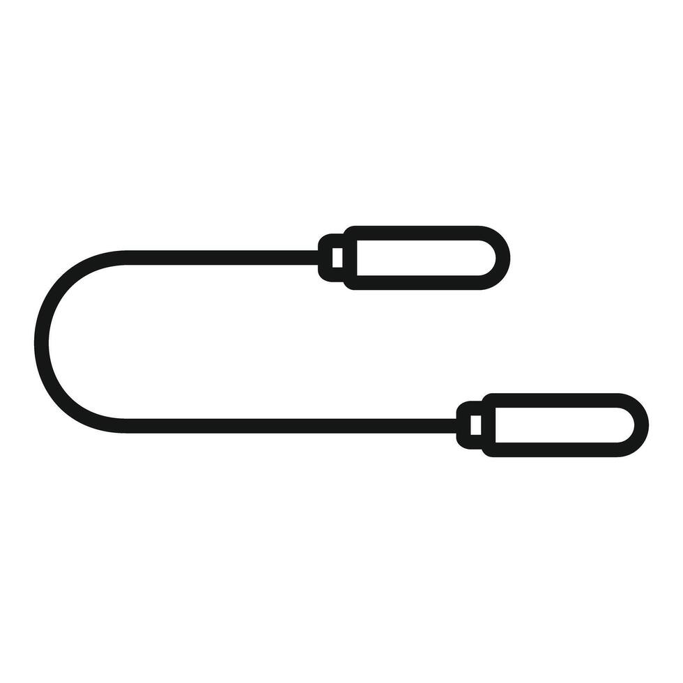 Skipping rope icon representing fitness and exercise vector