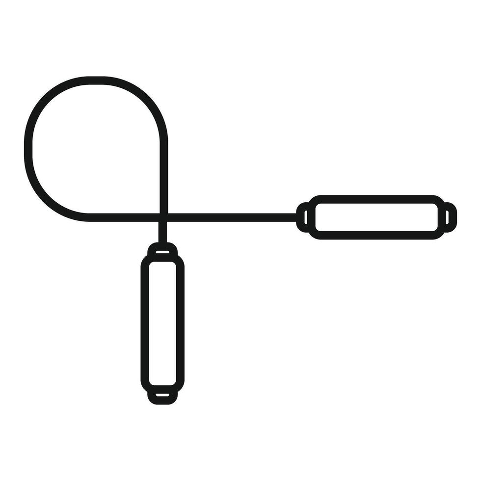 Skipping rope icon representing healthy lifestyle and fitness vector