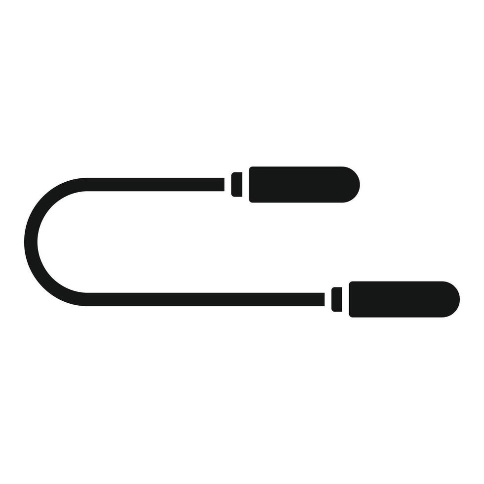 Skipping rope icon showing fitness and exercise vector
