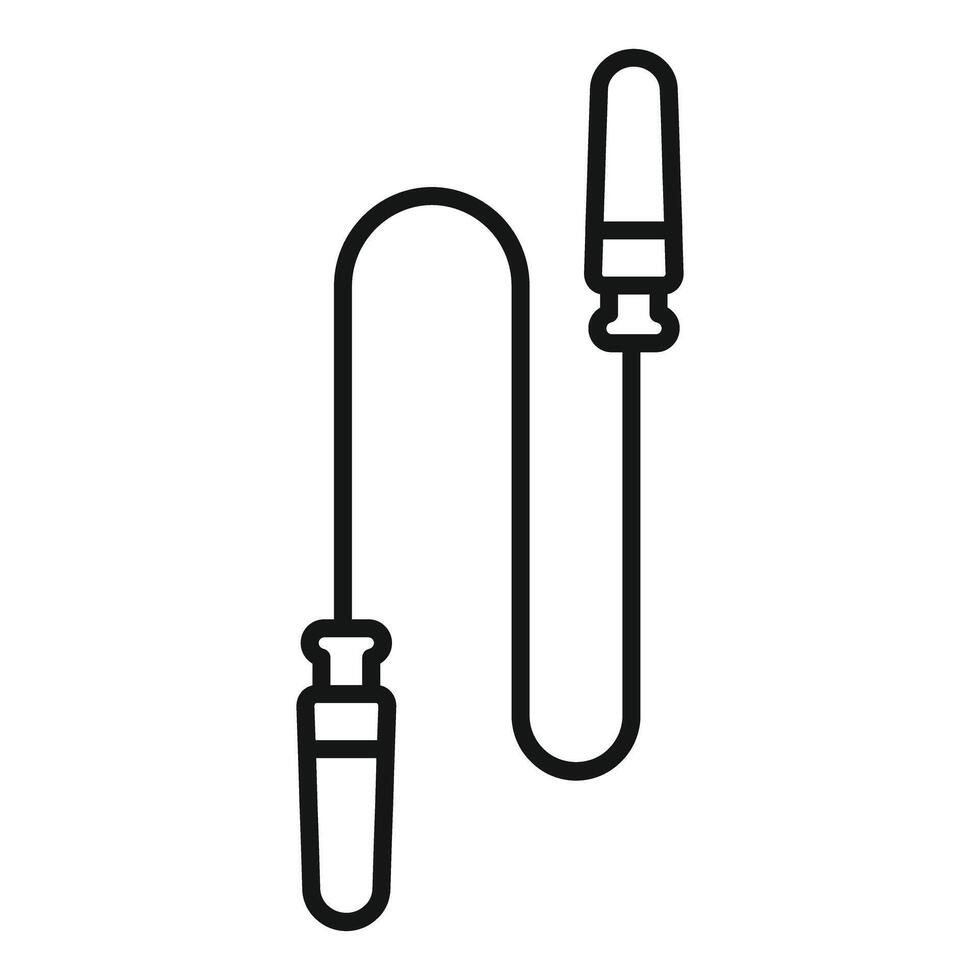 Skipping rope icon representing fitness and exercise vector