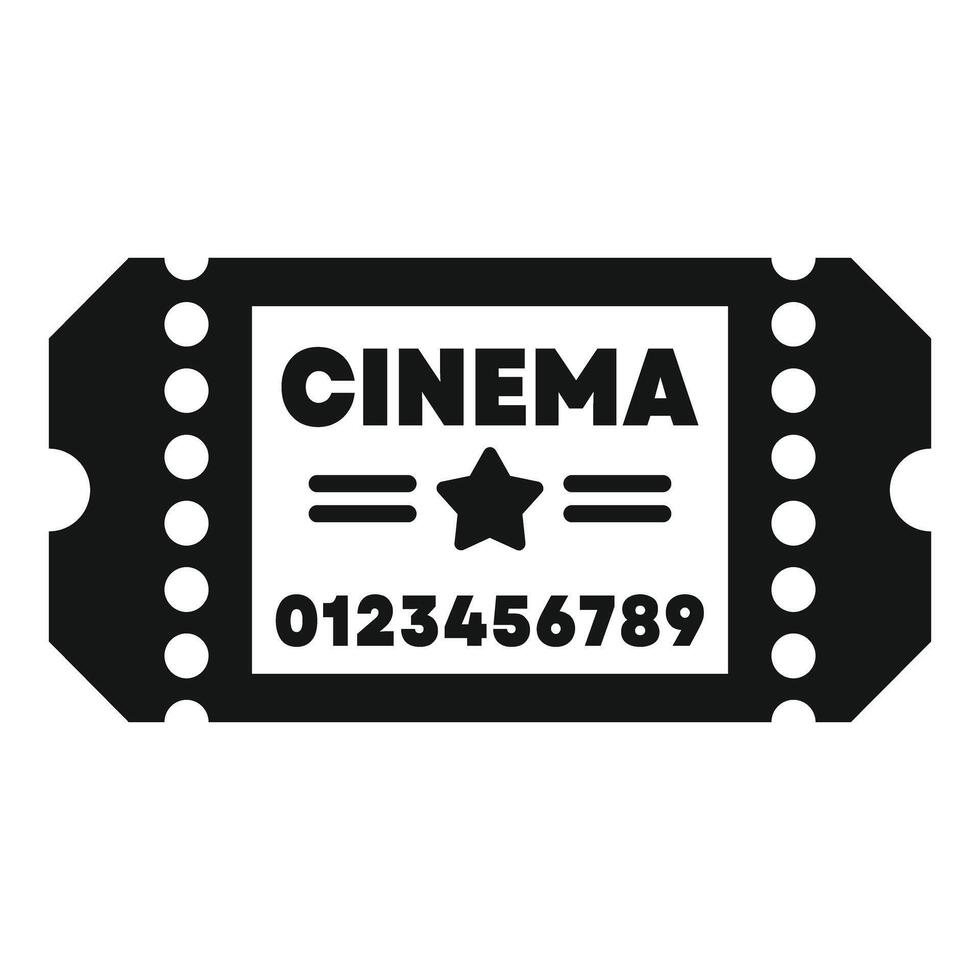 Cinema ticket admit one showing entertainment vector