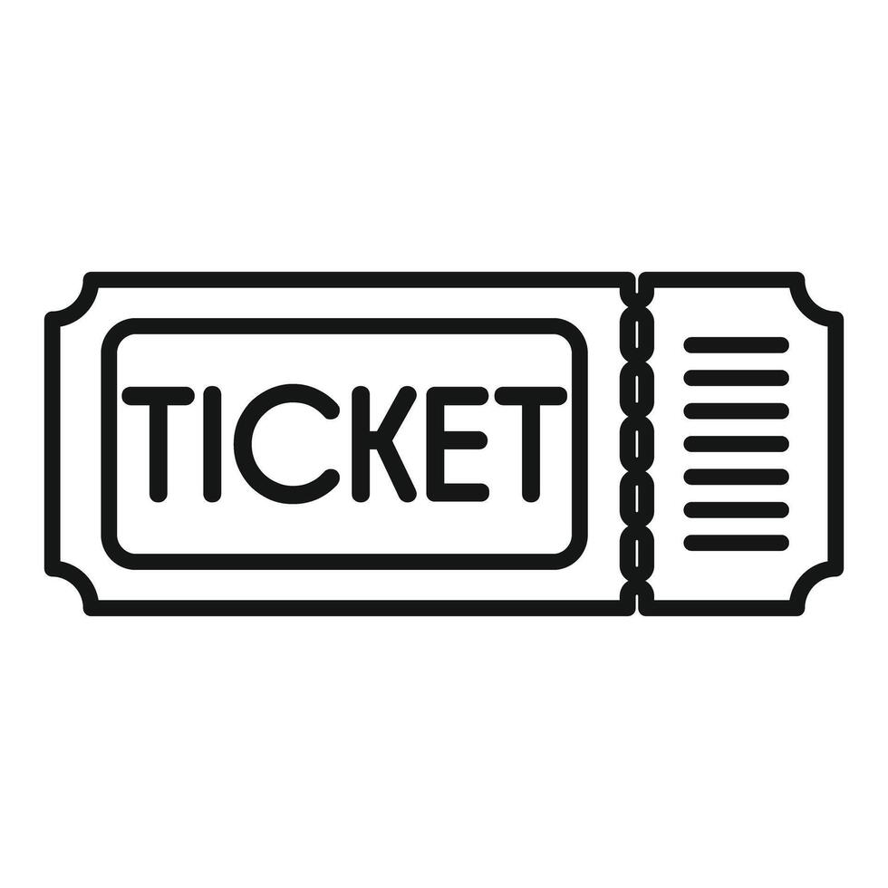 Ticket entry pass admit one access icon vector