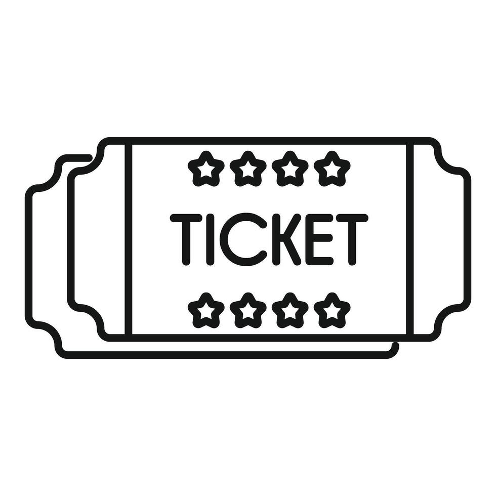 Ticket admit one icon showing entry to event or entertainment vector